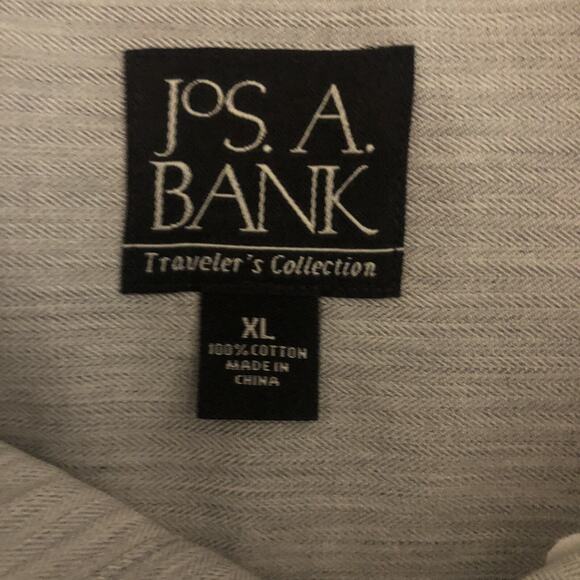 Joseph A Banks Travelor's Collection Mens Tailored Fit Butten Up Shirt Size XL - Picture 8 of 11